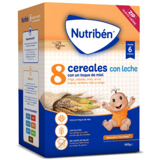 Nutriben 8 cereales miel con leche