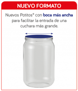 Nuevo formato de potitos Nutribén con boca más ancha