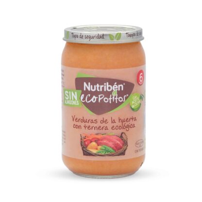 Eco Potito Verduras de la huerta con ternera ecológica