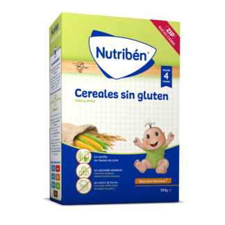 Cereales sin gluten con maíz y arroz