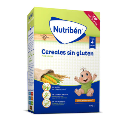 Cereales sin gluten con maíz y arroz