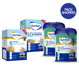 pack ahorro cereales para bebé 6 meses