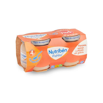 Potito Manzana, naranja y plátano con galleta (Bipack)