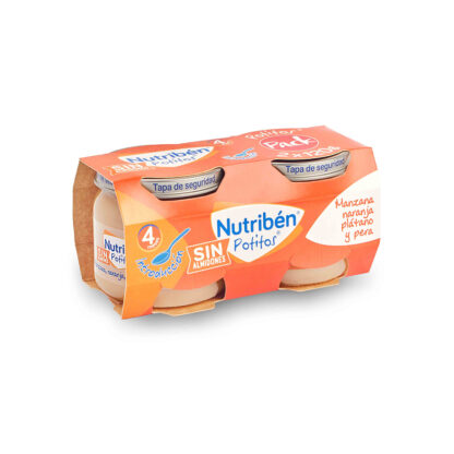 Potito Manzana, naranja, plátano y pera (Bipack) Sin Almidones
