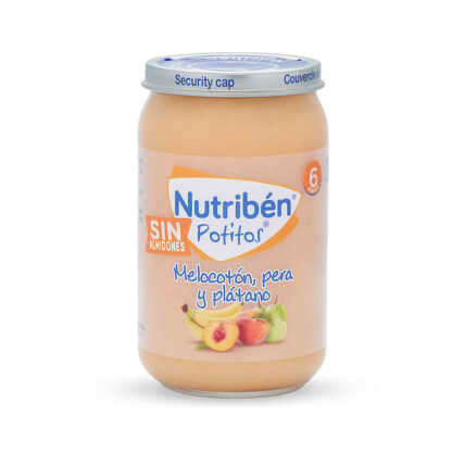 Potito Melocotón, pera y plátano Sin Almidones